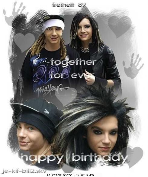 e ziua lui azi.....1 sept... - Da....sunt mari baietii nostri : (( : (( : (( Si - Bill Kaulitz